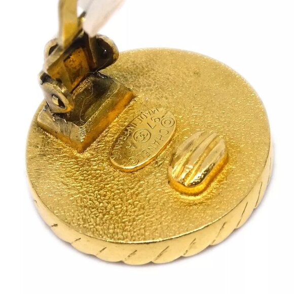 Chanel Black Button Earrings Clip-On - Picture 4 of 4